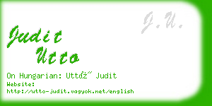 judit utto business card